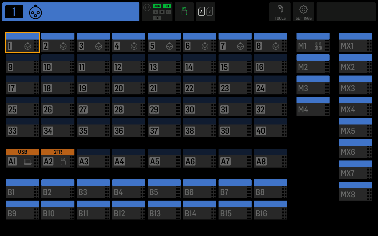 Quick channel select menu