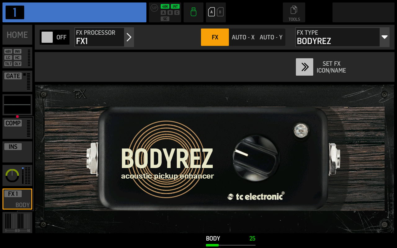 Screenshot of BODYREZ effect