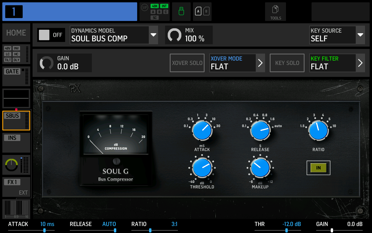 Screenshot of SOUL BUS COMP effect