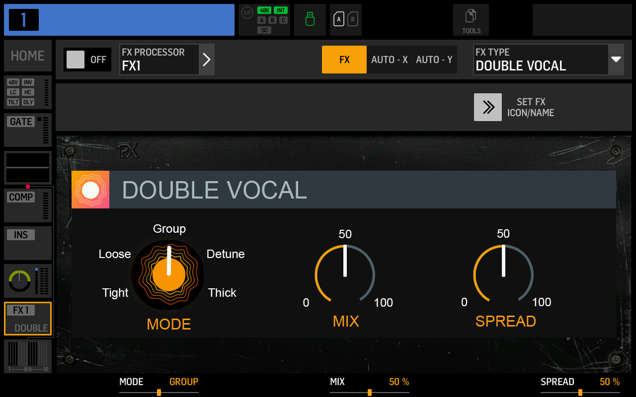 Screenshot of DOUBLE VOCAL effect