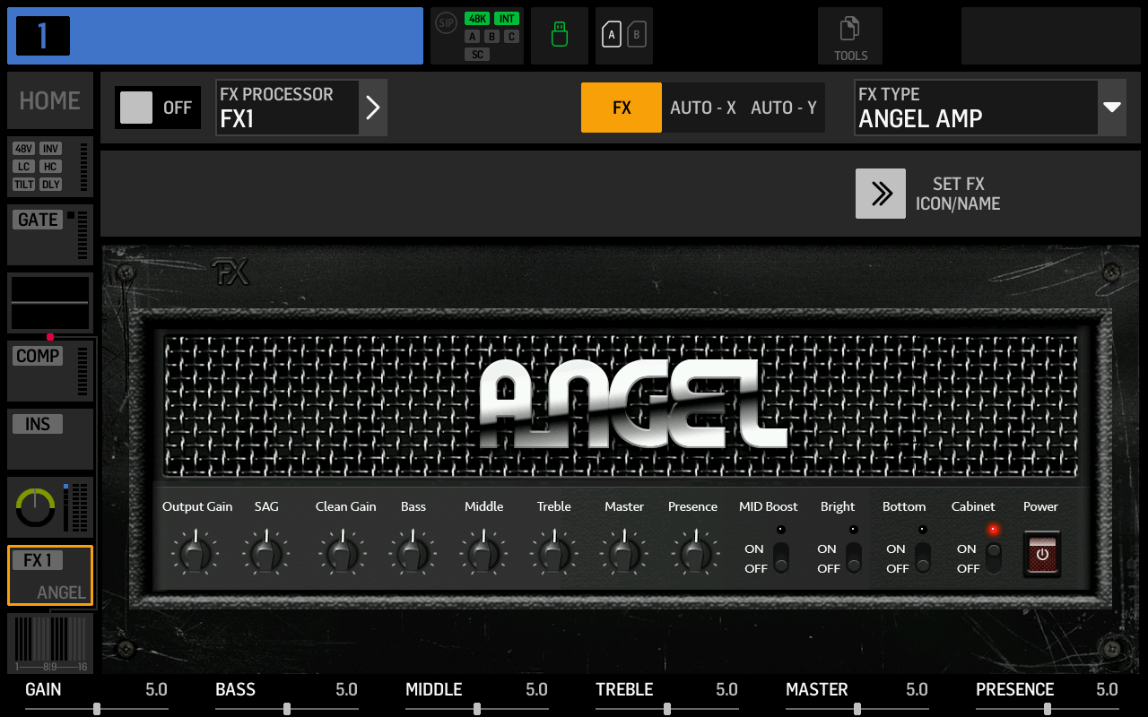 Screenshot of ANGEL AMP effect