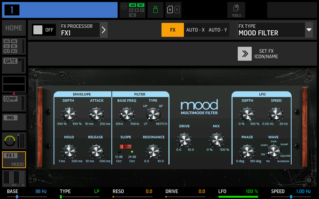 Screenshot of MOOD FILTER effect