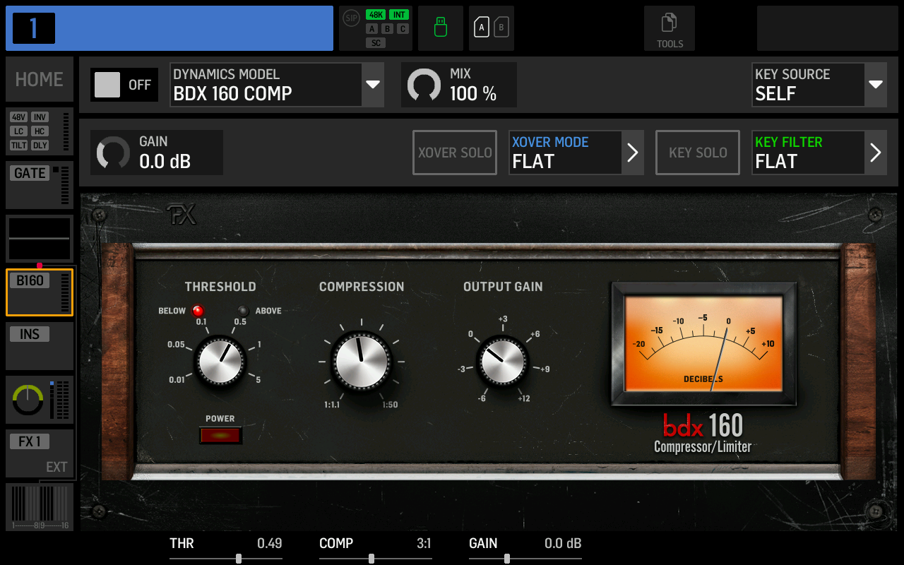 Screenshot of BDX 160 COMP effect